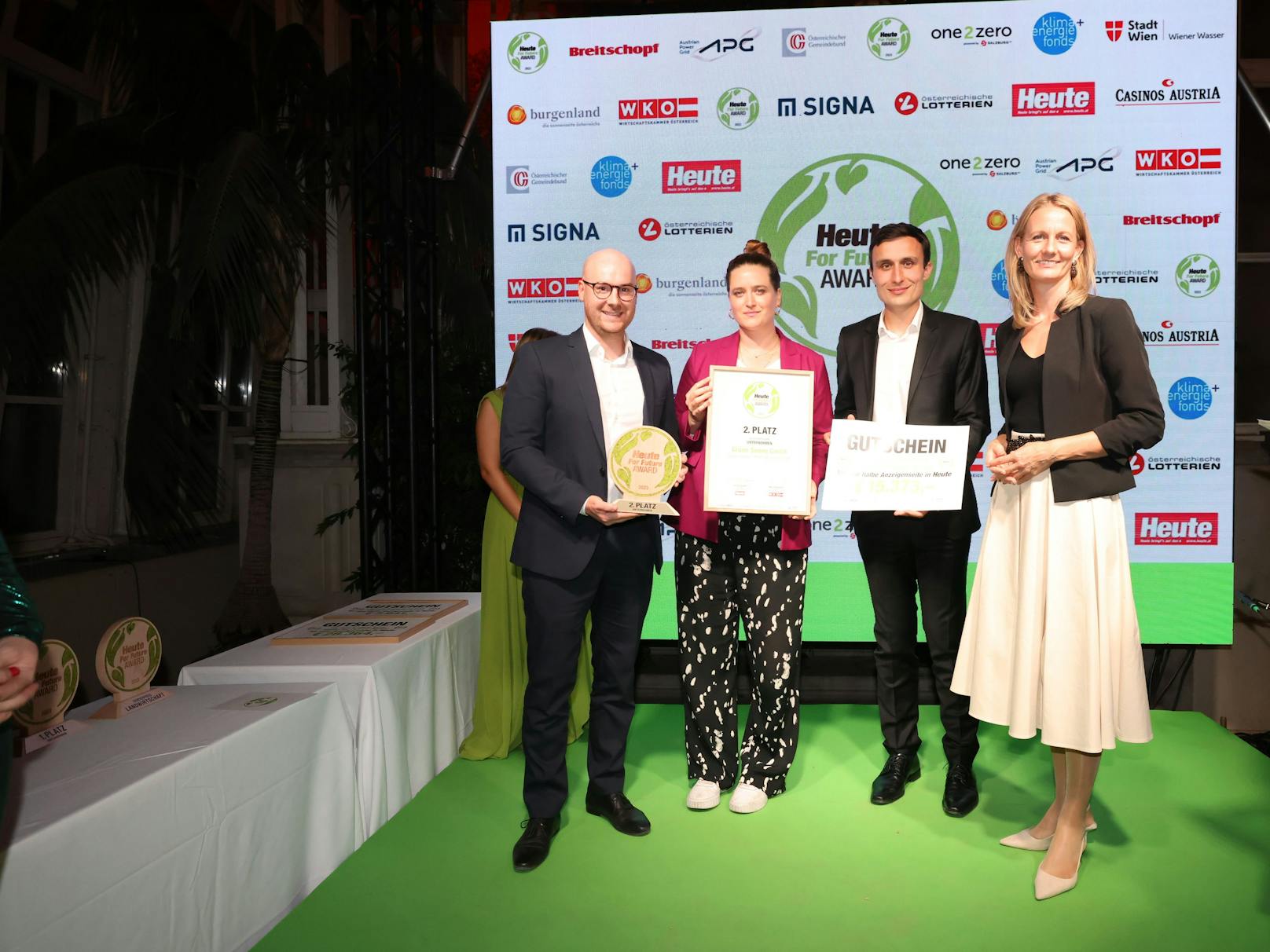 Die Grüne Sonne GmbH errang den stolzen zweiten Platz. 