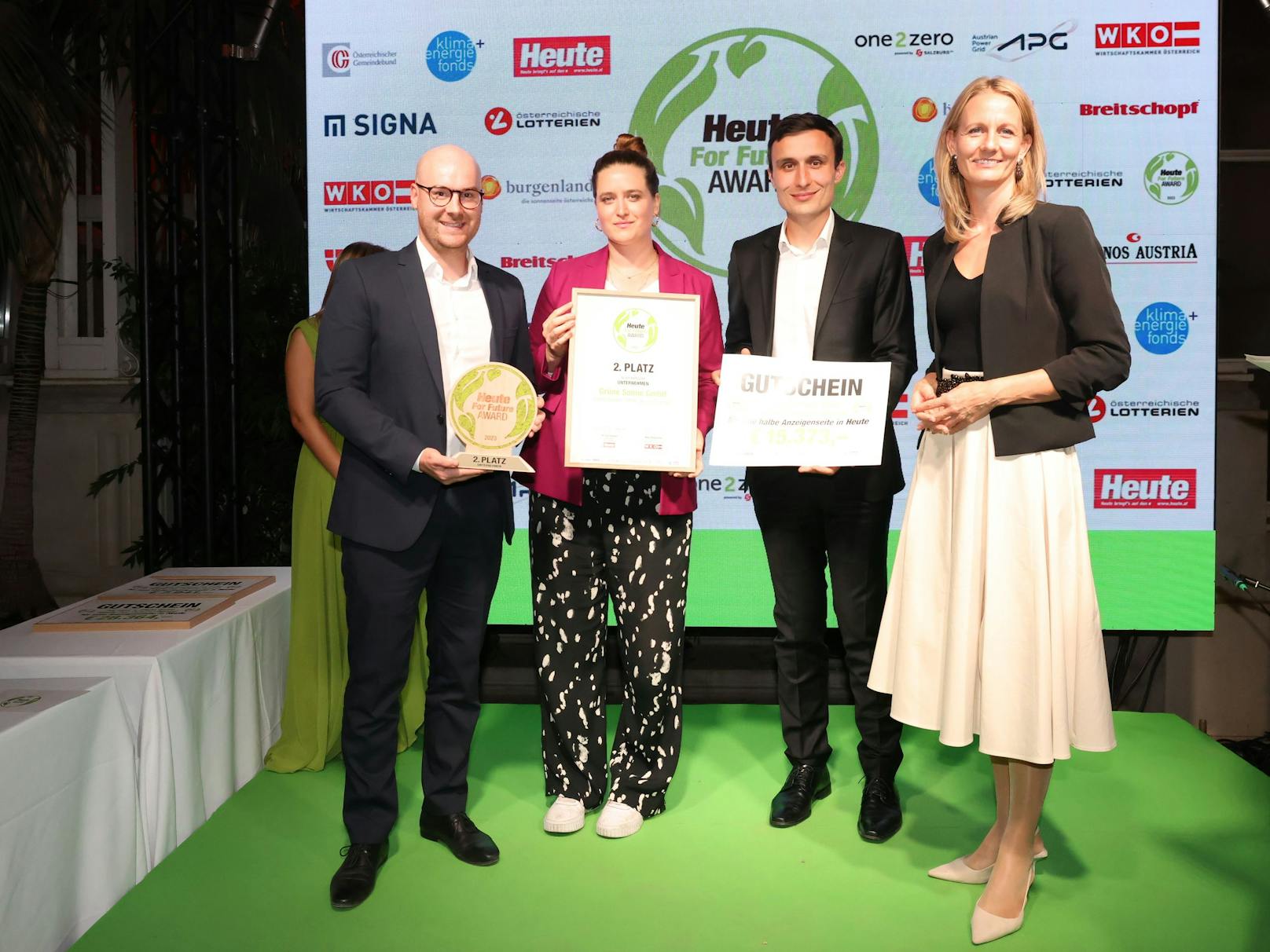 Die Grüne Sonne GmbH errang mit ihren&nbsp;Photovoltaik-Anlagen den stolzen zweiten Platz.