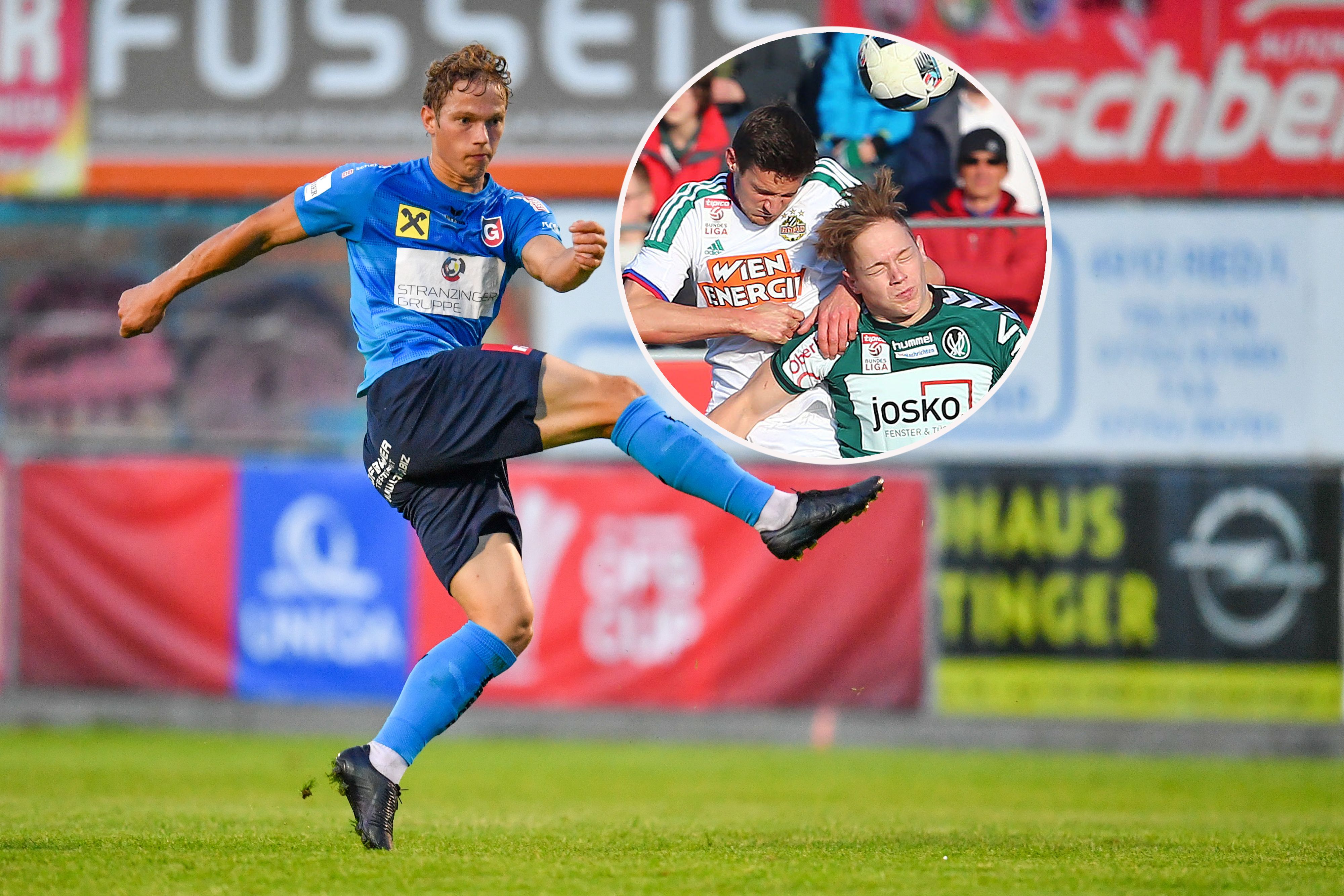 Jakob Kreuzer kennt das Gefühl, gegen Rapid zu gewinnen.