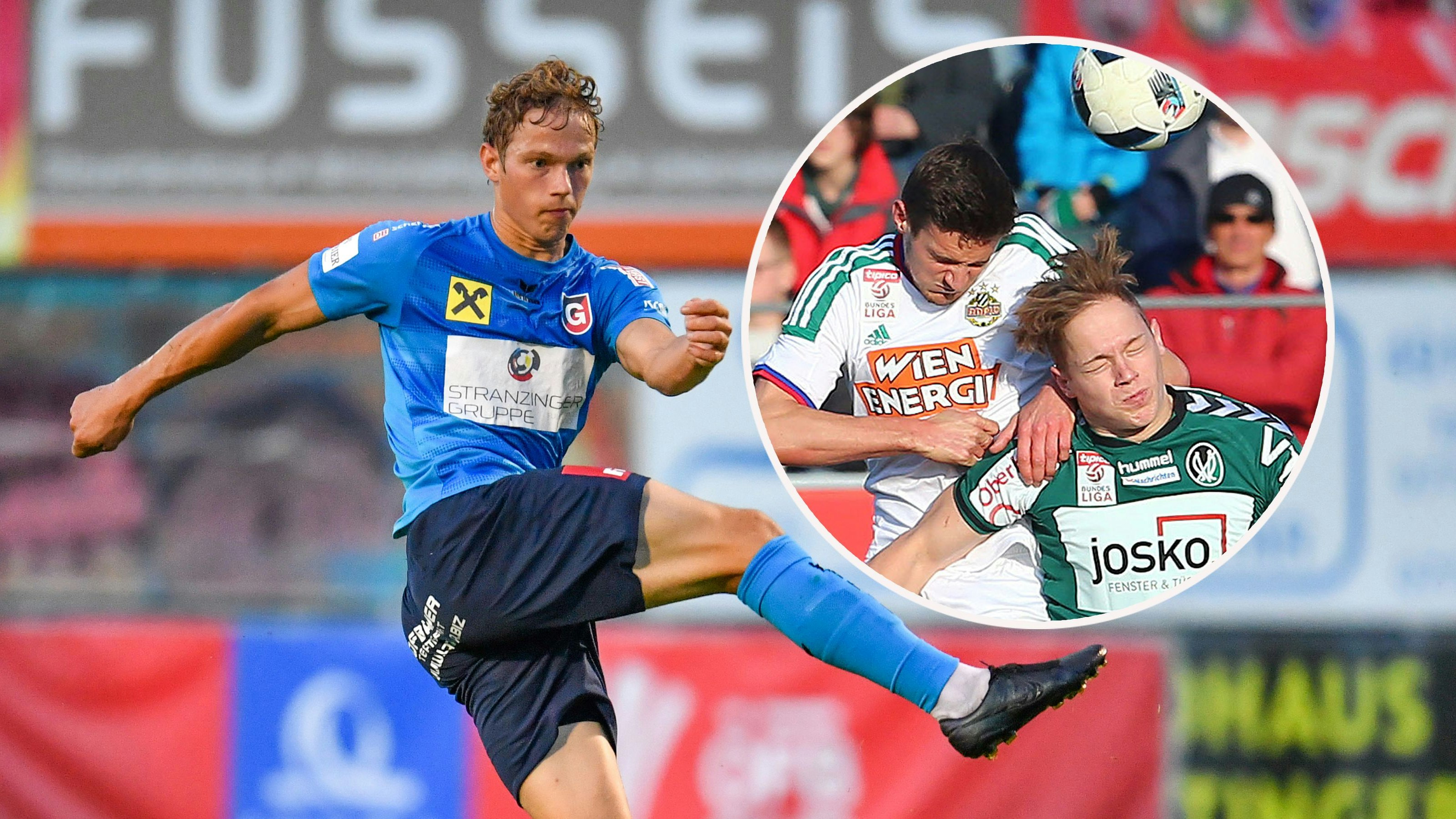 Jakob Kreuzer kennt das Gefühl, gegen Rapid zu gewinnen.