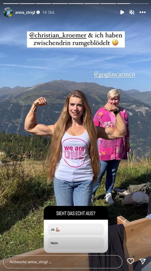 War Anna Strigl etwa fleißig trainieren?