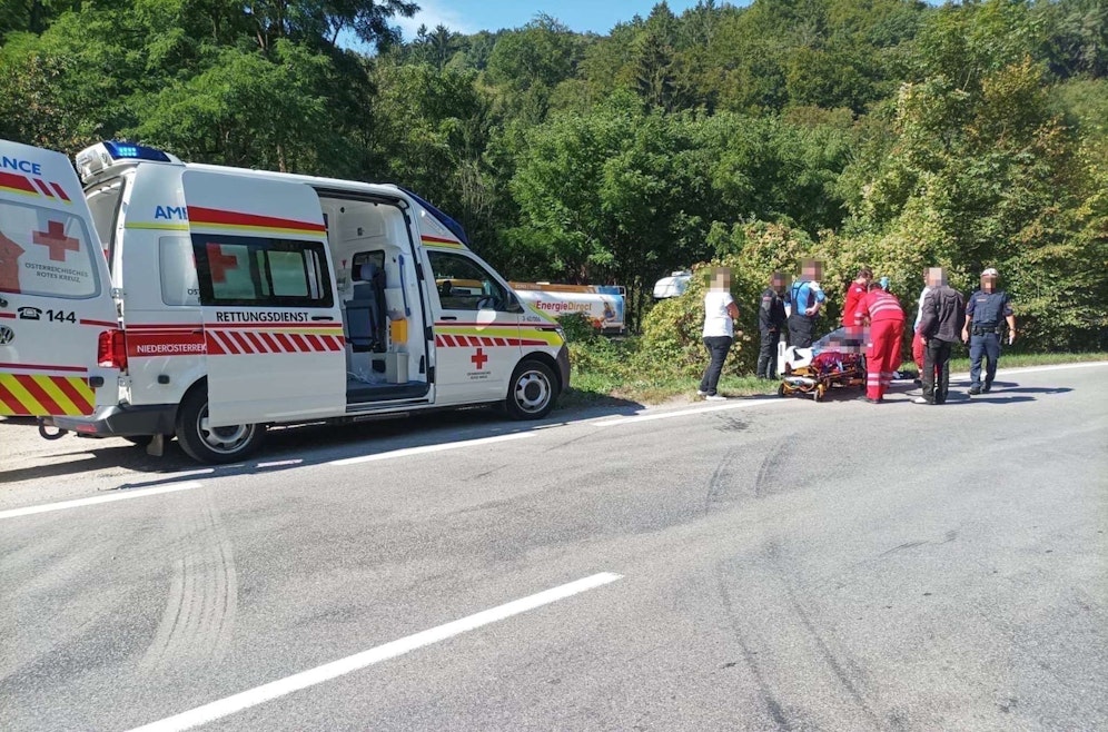 Schwerer Motorradunfall in NÖ