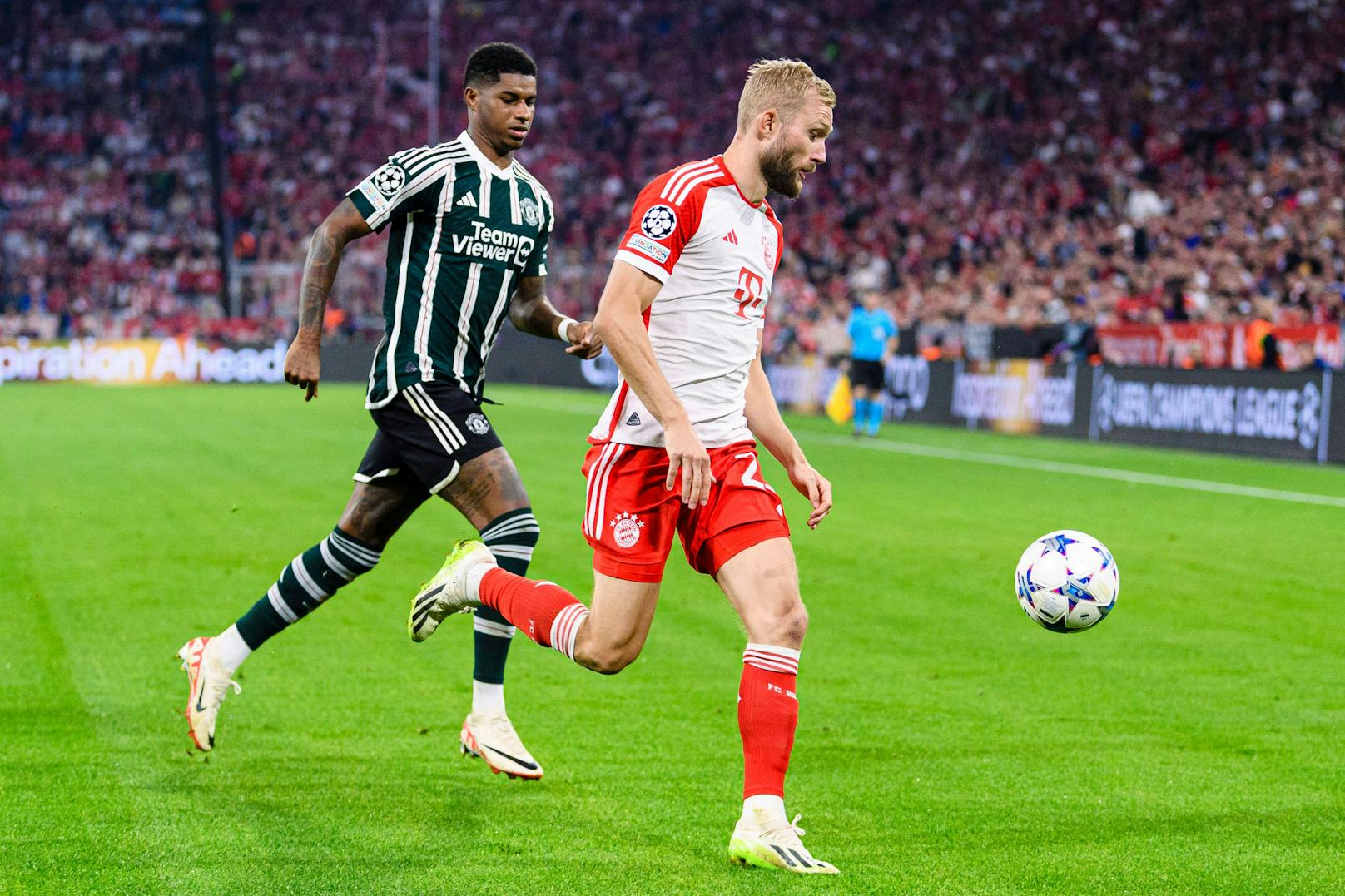 Bayern-Neuzugang Konrad Laimer will mit den Münchnern den Titel.
