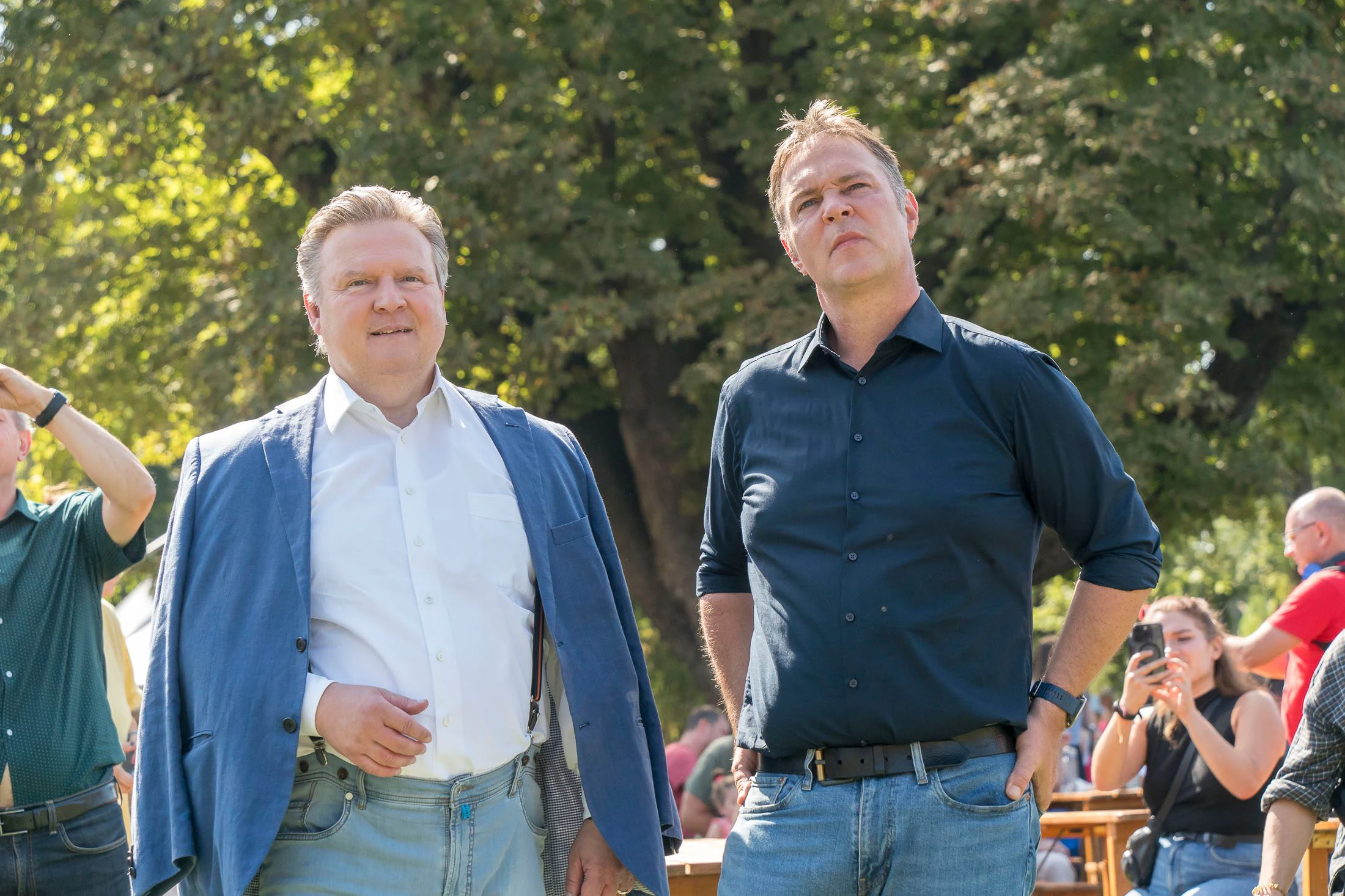 SPÖ-Parteivorsitzender Andreas Babler mit dem Wiener Bürgermeister, Michael Ludwig. 