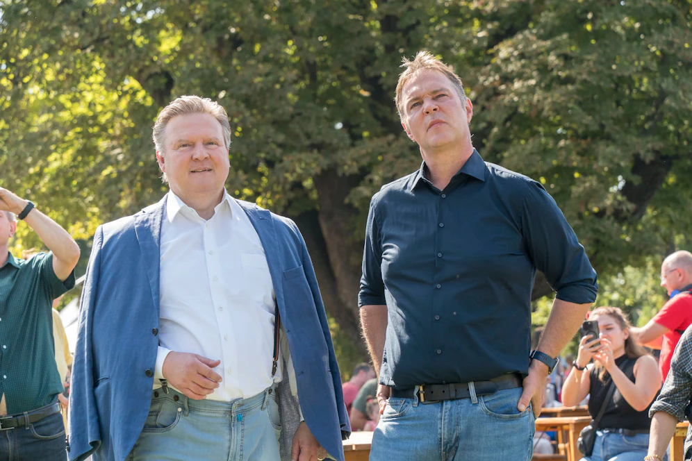 SPÖ-Parteivorsitzender Andreas Babler mit dem Wiener Bürgermeister, Michael Ludwig. 