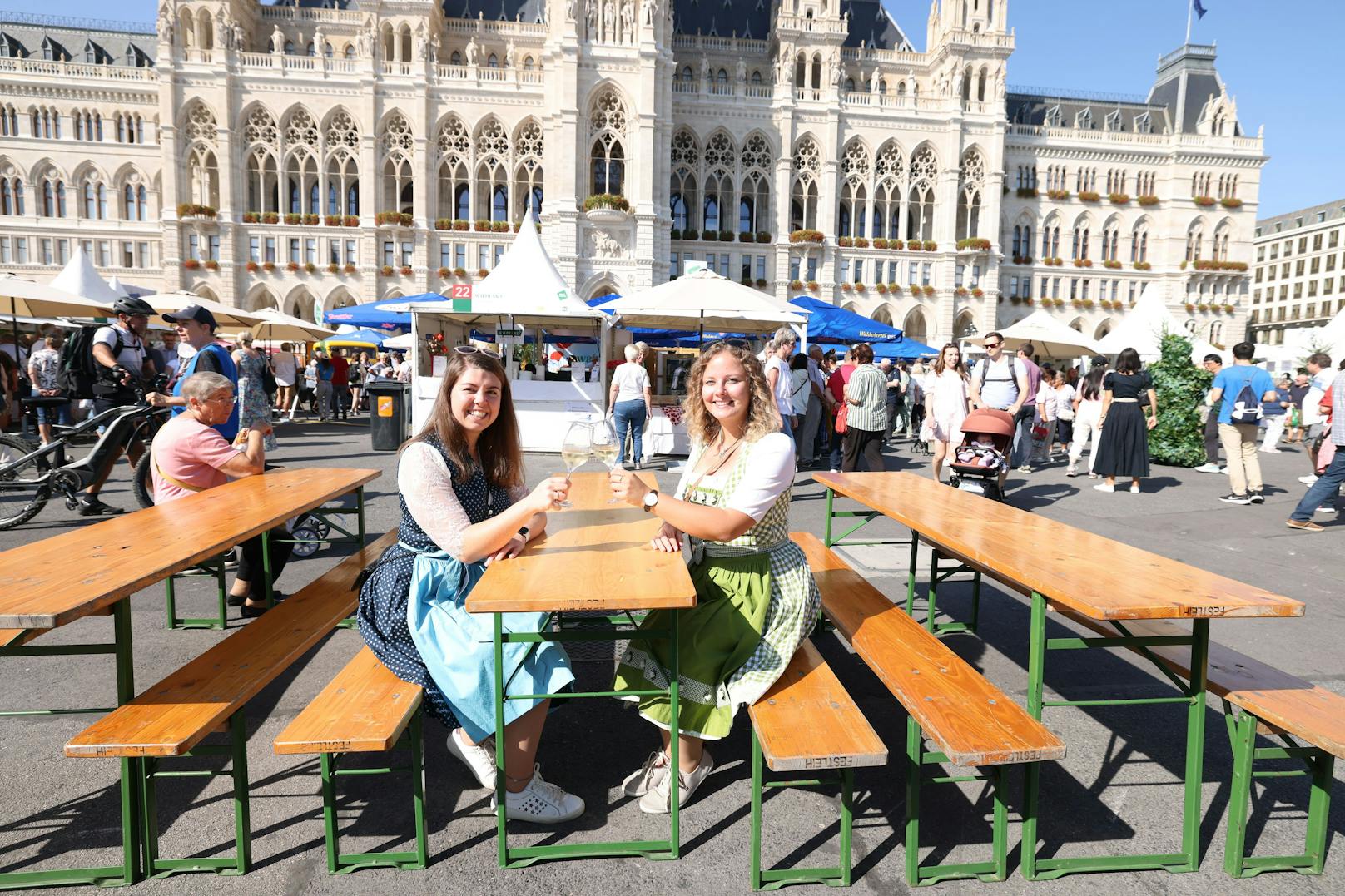 Gemütlich vorm Rathaus