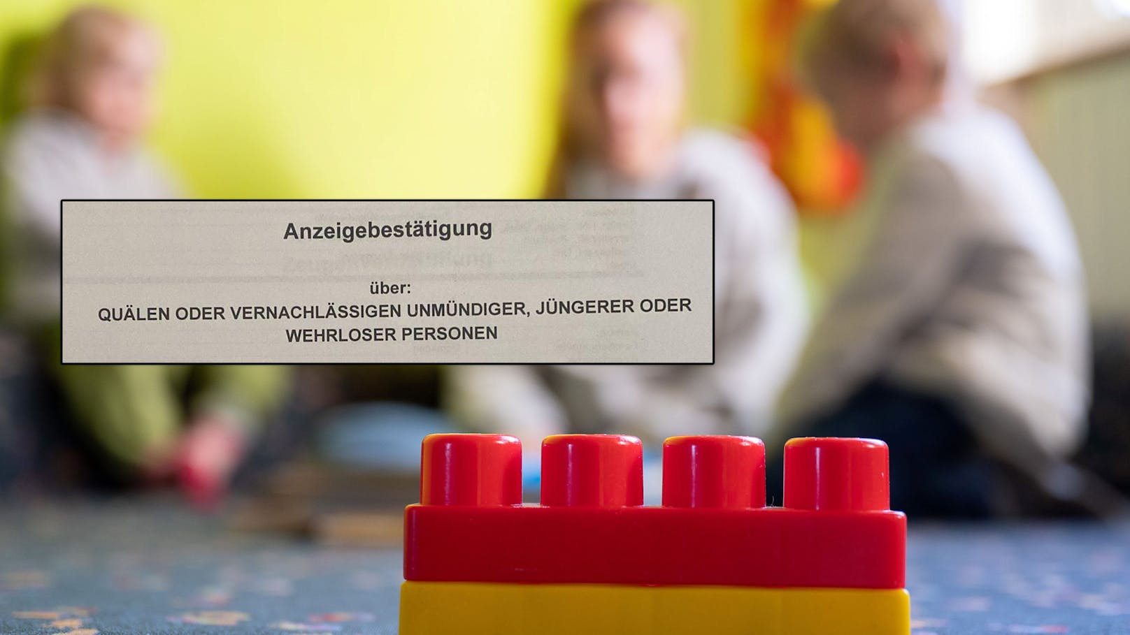 Eine Wiener Mutter erhebt schwere Vorwürfe gegen einen Floridsdorfer Kindergarten – die Suspendierung zweier Betreuung wurde bereits angeordnet.