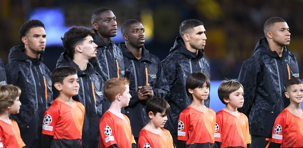 Die PSG-Stars vor dem Spiel