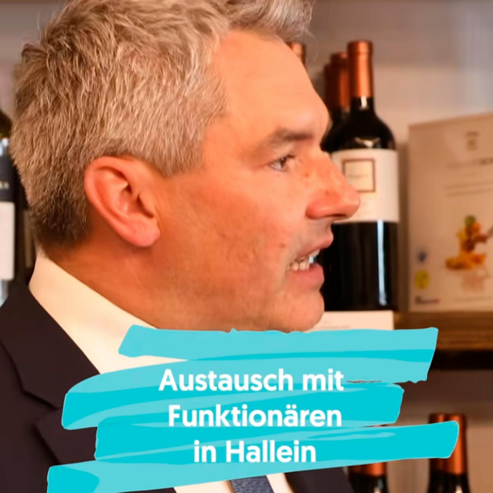 Die ÖVP bewarb den Aufreger-Auftritt des Kanzlers in Hallein sogar selbst in einem Imagevideo.