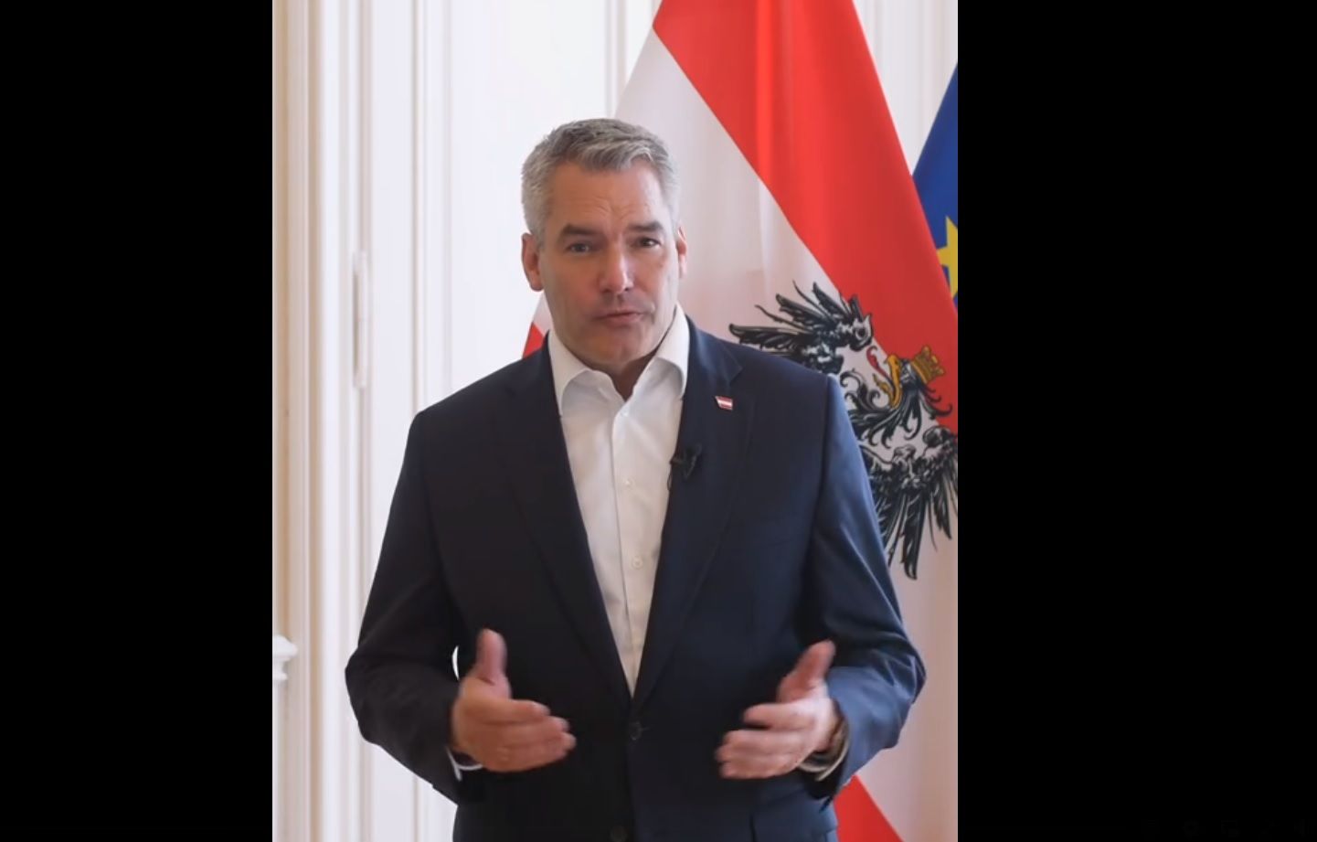 Bundeskanzler Karl Nehammer äußert sich zu dem Aufreger-Video.