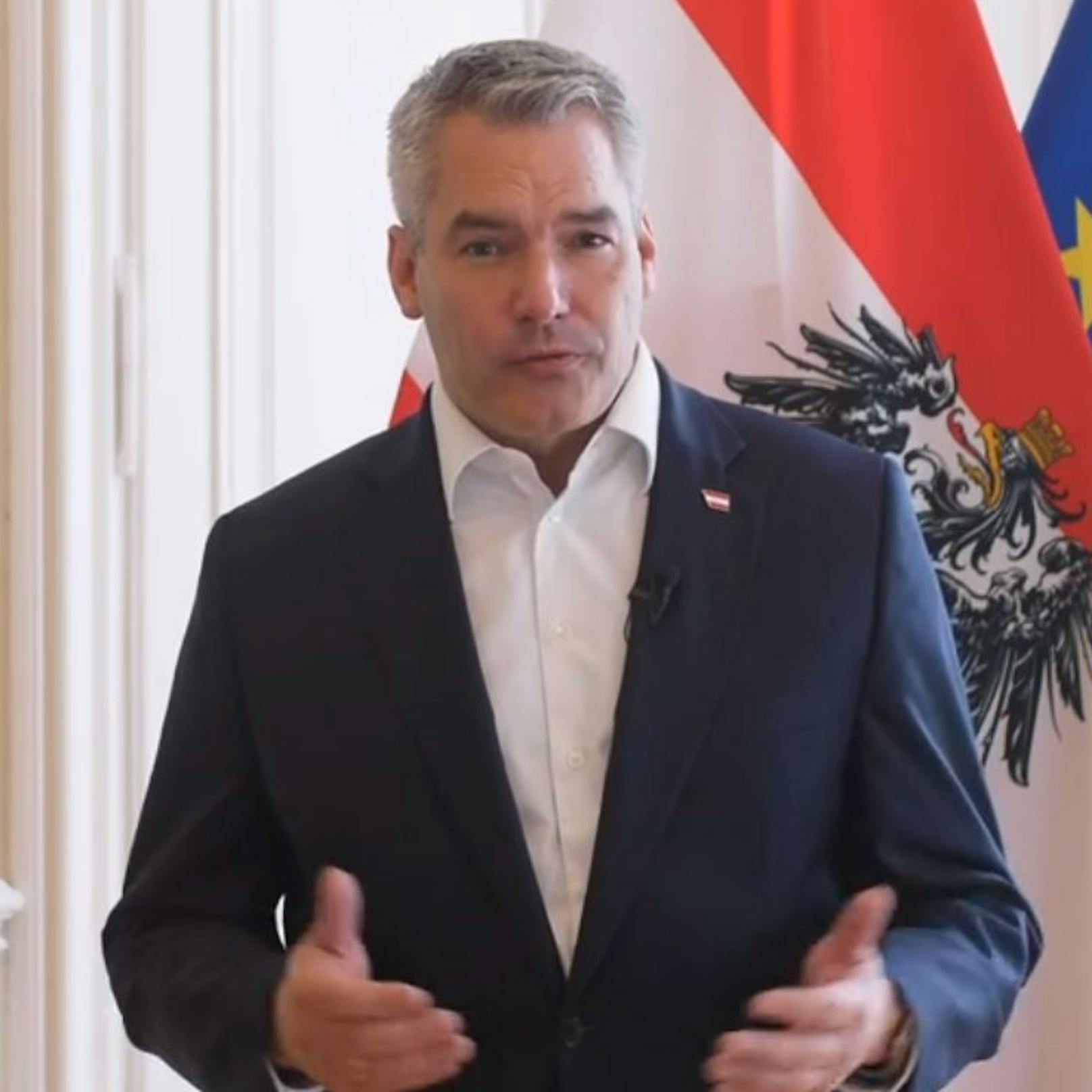 Bundeskanzler Karl Nehammer äußert sich zu dem Aufreger-Video.