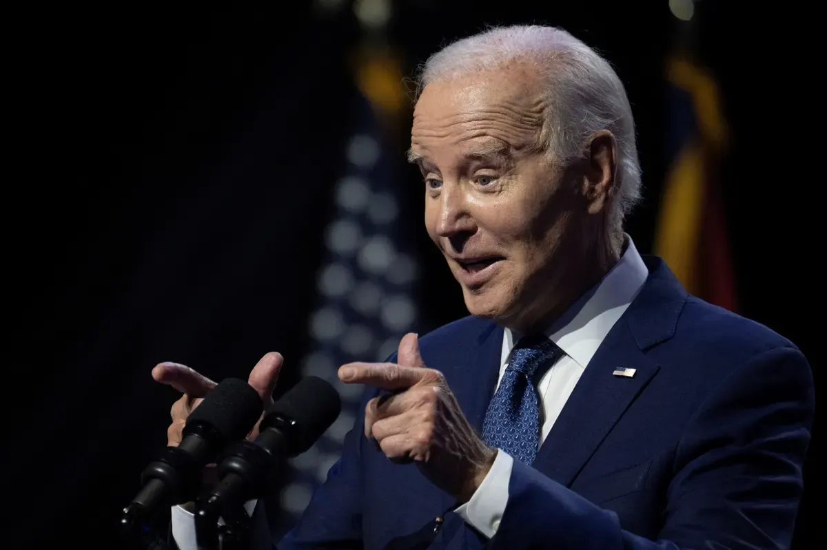 Auf die Zwischenrufe antwortete Biden: 