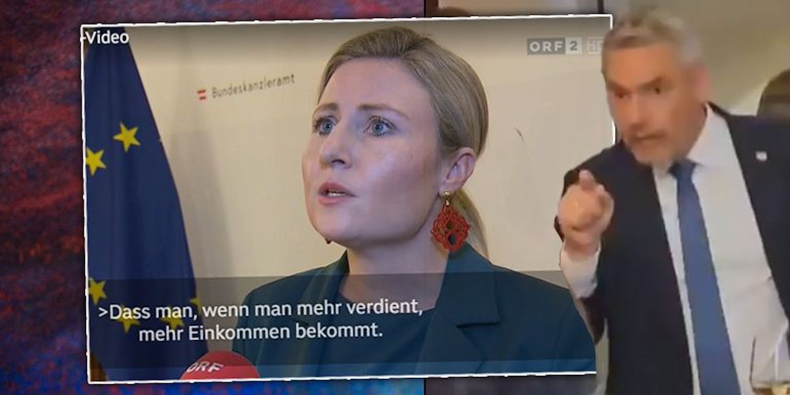 Video-Eklat: Ministerin liefert im ORF skurrile Rechnung ab