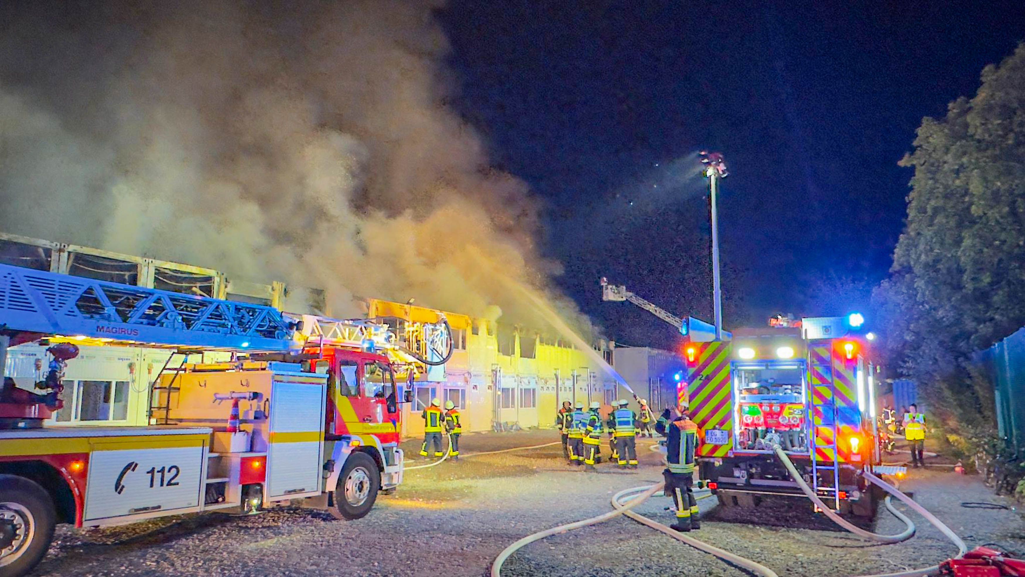Brand in Asylunterkunft in Offenburg.