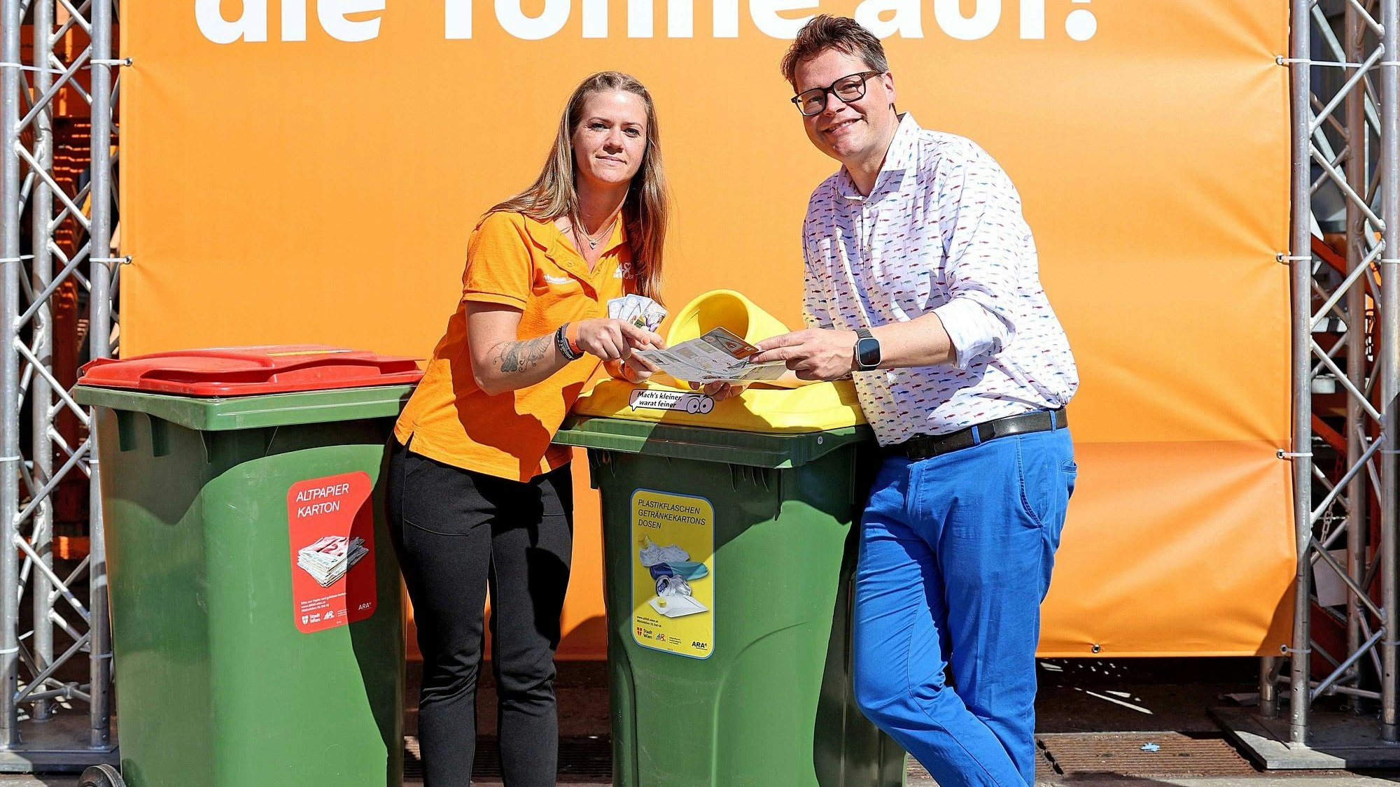 Umweltstadtrat Jürgen Czernohorszky bei der MA48.