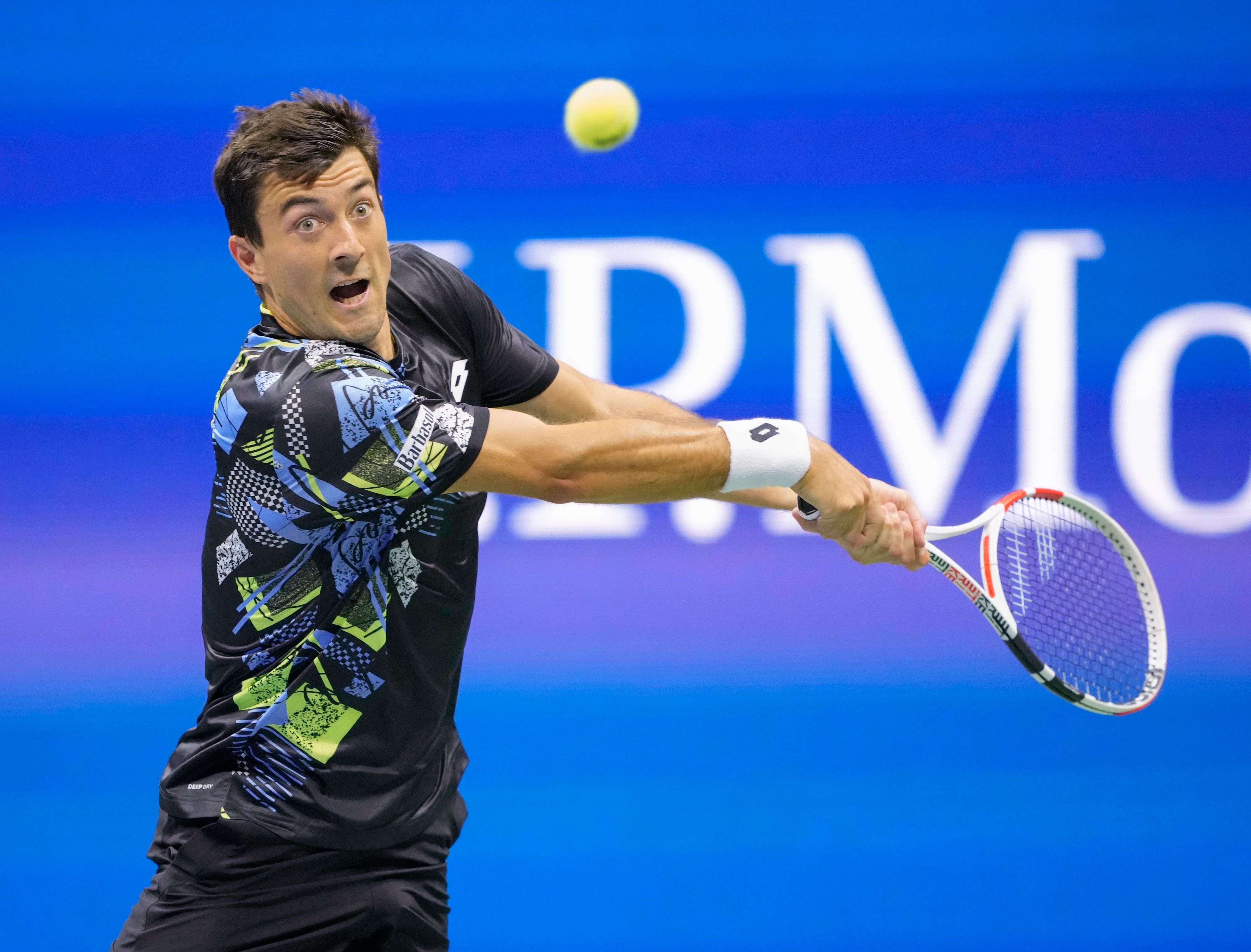 Im zweiten Satz hatte Sebastian Ofner keine Chance.