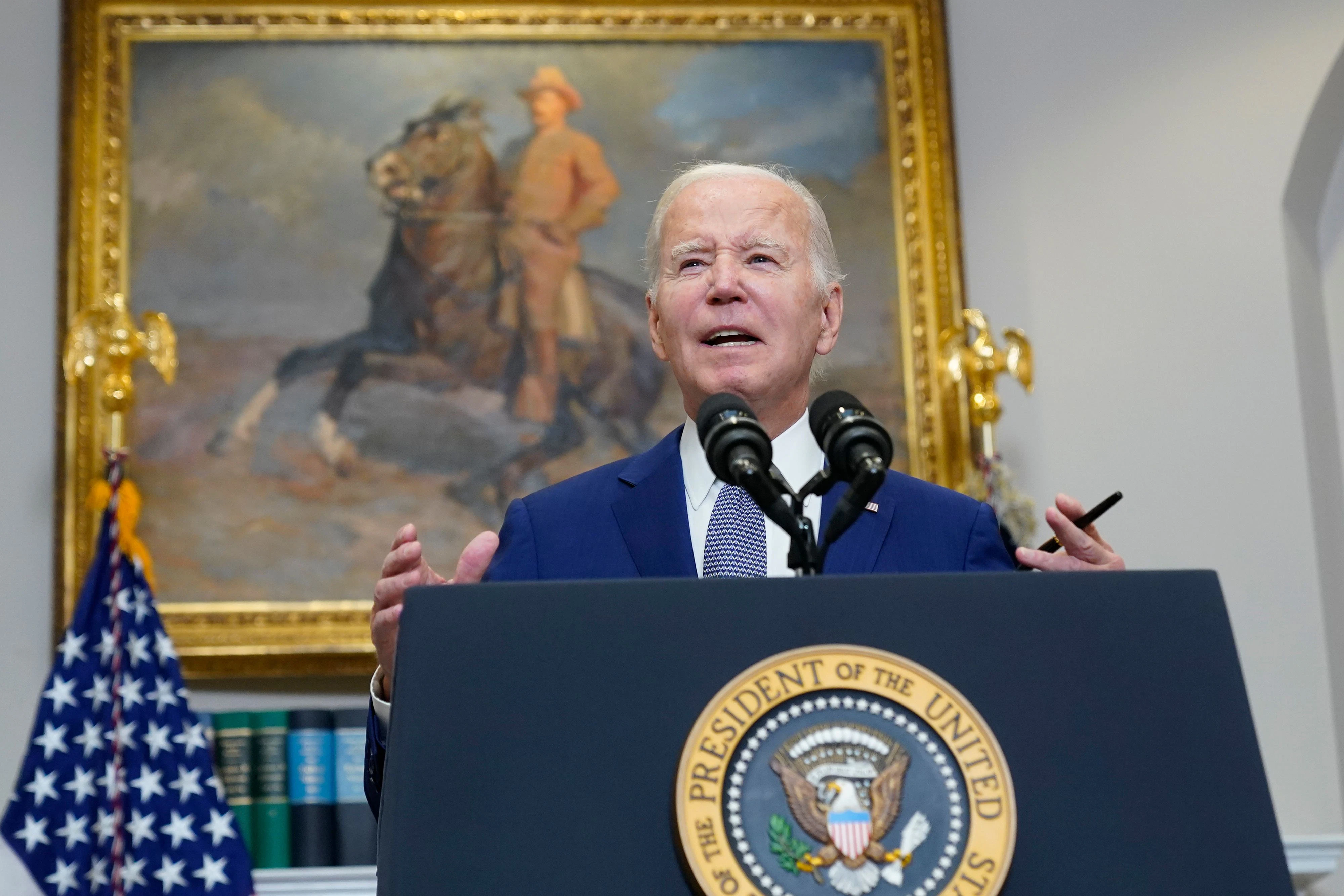 US-Präsident Joe Biden sicherte der Ukraine weitere Unterstützung im Kampf gegen die russischen Invasoren zu. 
