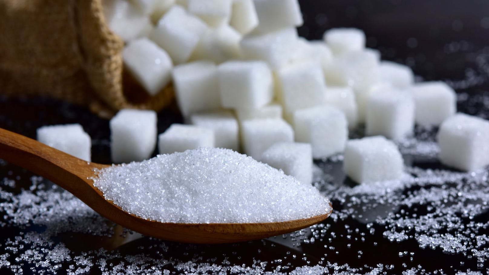Zucker ist oft in Lebensmitteln versteckt enthalten.