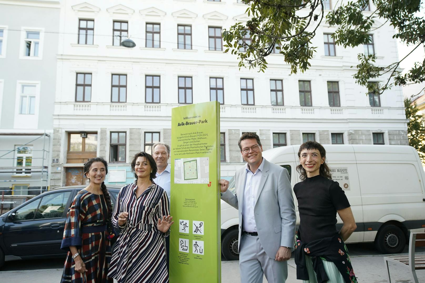 Der neue Arik Brauer Park in Wien-Ottakring wurde am Montag (2.10.) eröffnet.&nbsp;