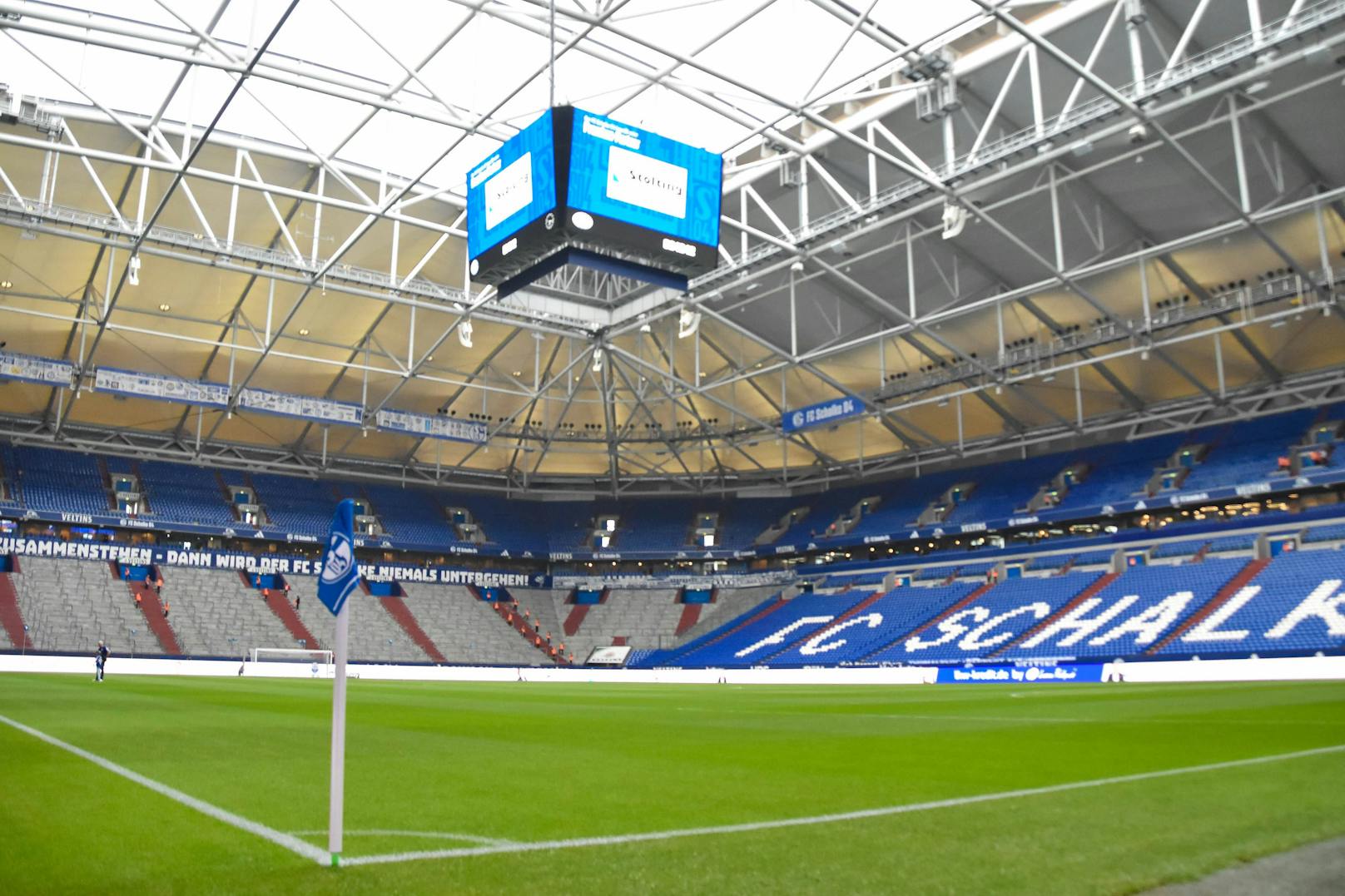 Veltins Arena auf Schalke. Zuschauerkapazität: 50.000