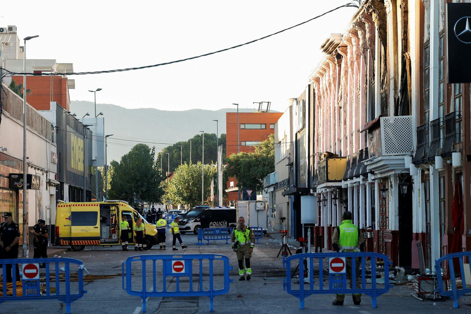 Am Sonntag brach im spanischen Club "Fonda Milagros" ein Feuer aus.