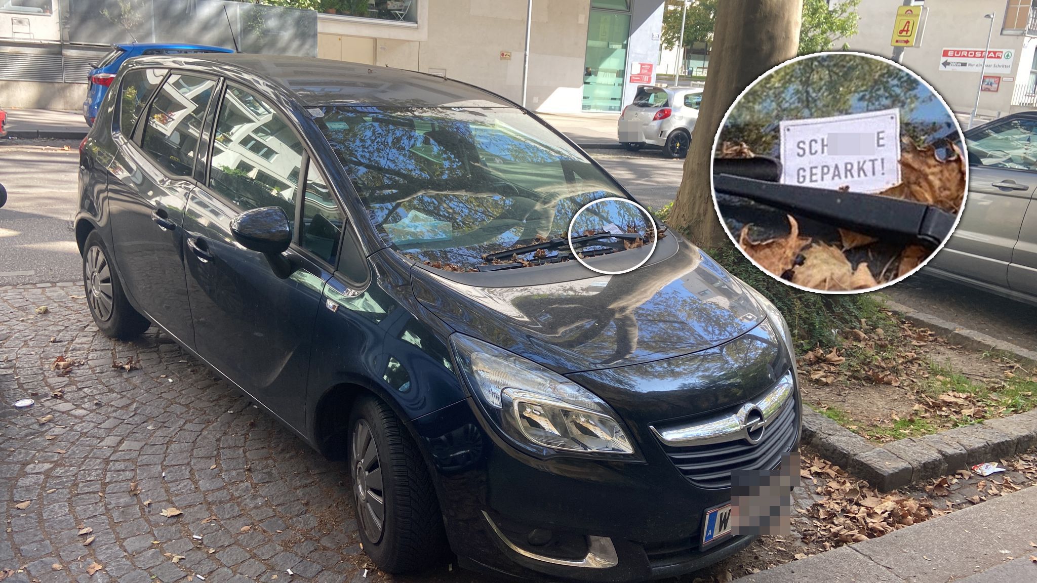 "Sch***e geparkt" – Wiener kriegt skurrilen Denkzettel