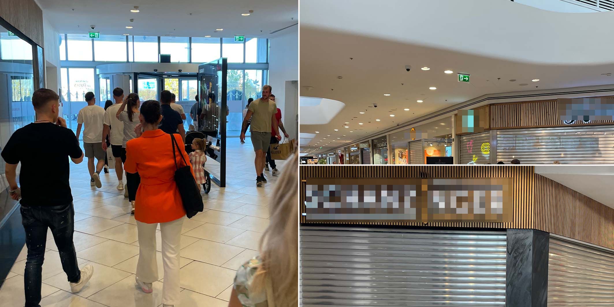 Nachdem ein Alarm ertönte, rannten alle aus dem Wiener Einkaufszentrum.