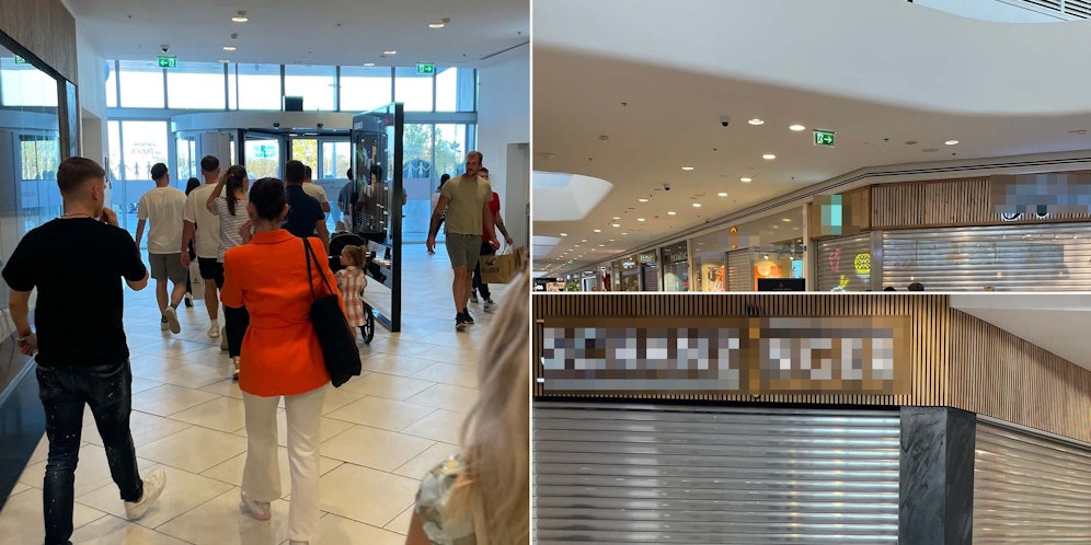 Nachdem ein Alarm ertönte, rannten alle aus einem Einkaufszentrum in Niederösterreich