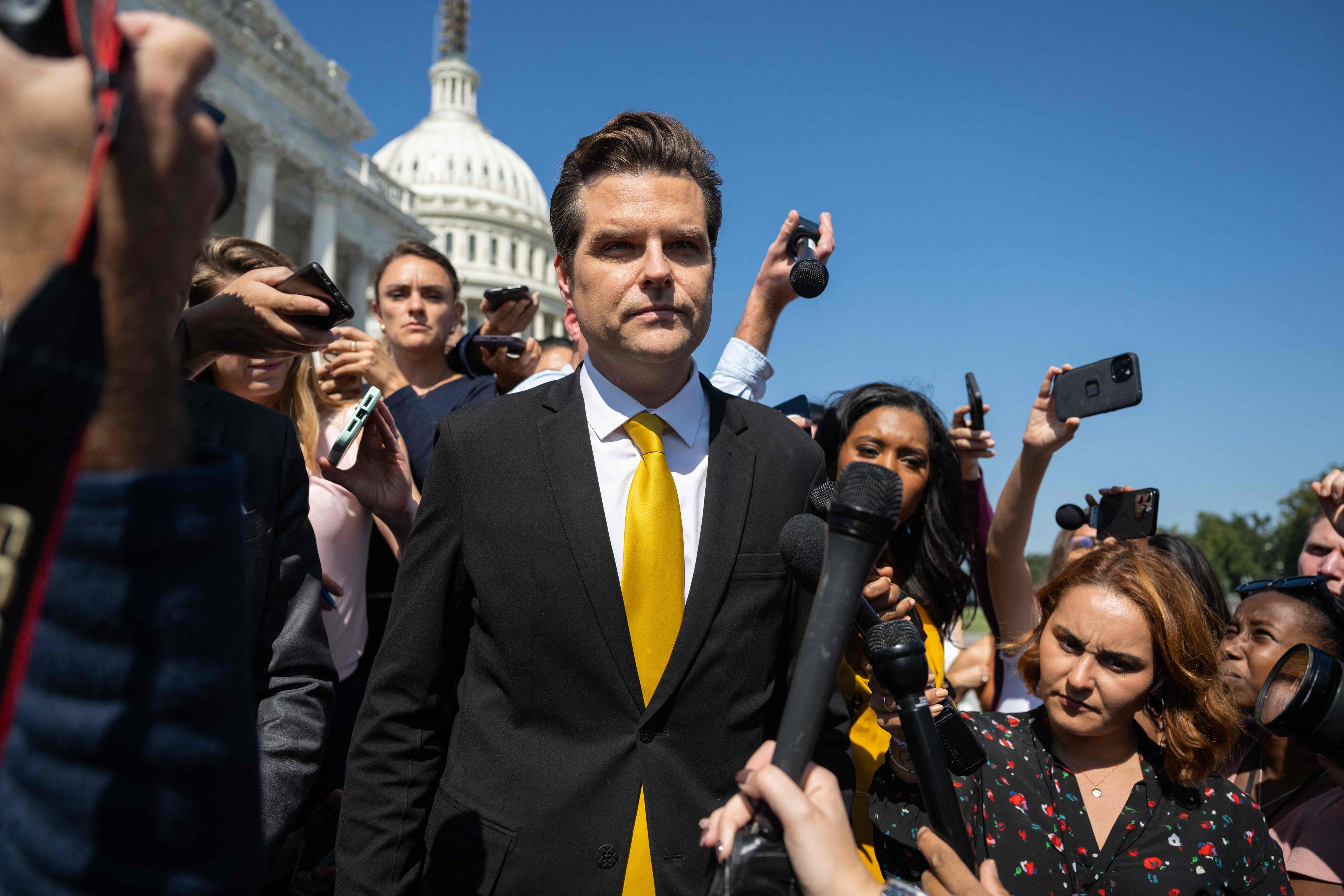 Will Absetzung von Kevin McCarthy: der Republikaner Matt Gaetz. 