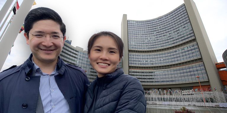 Kein Auftritt bei der UNO für eine Wiener Violinistin (33, hier mit Ehemann Michael)