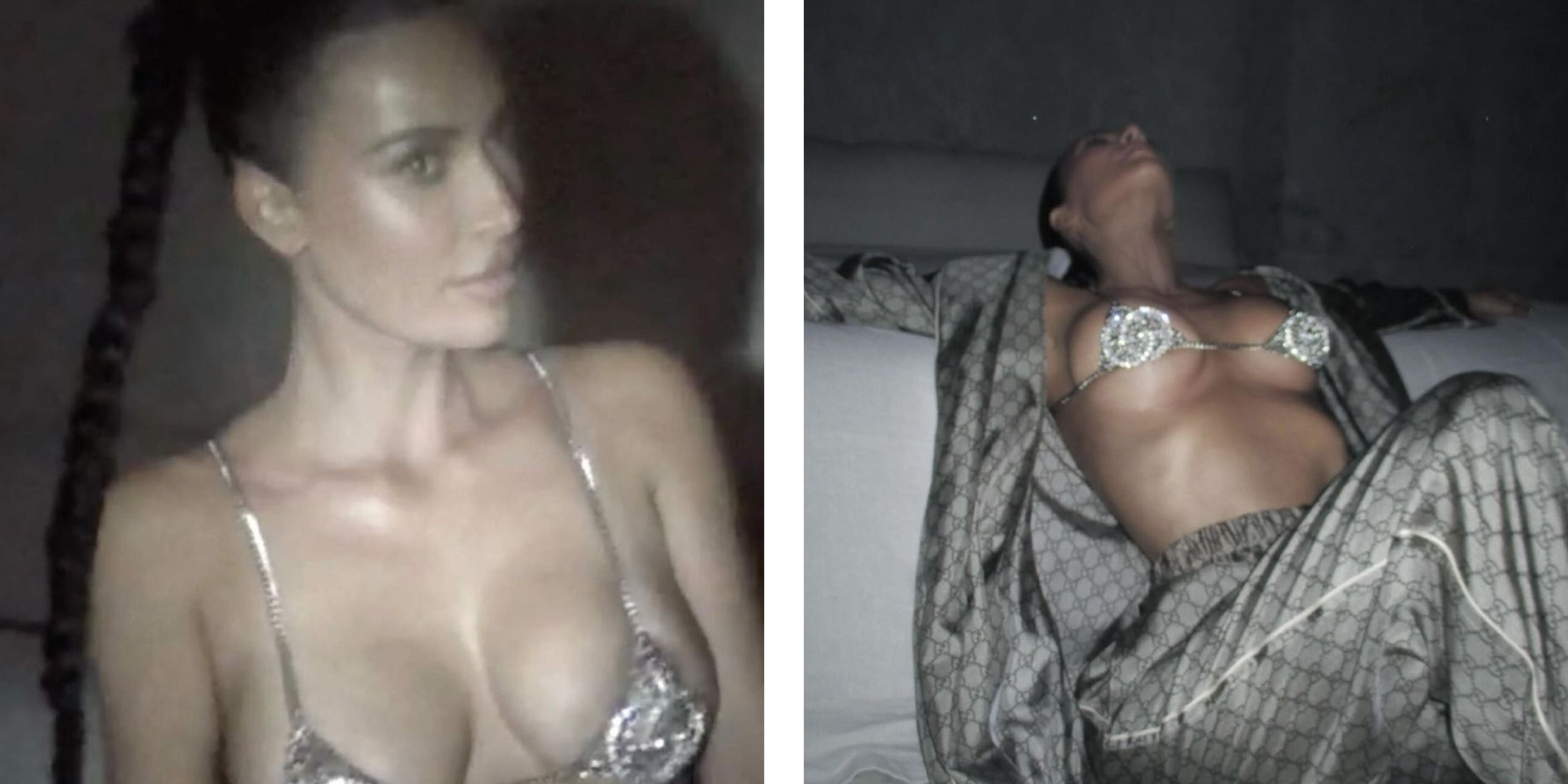 Kim Kardashian zeigt sich mal wieder freizügig.