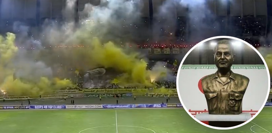 Die 60.000 Fans störte die Statue am Spielfeldrand nicht.