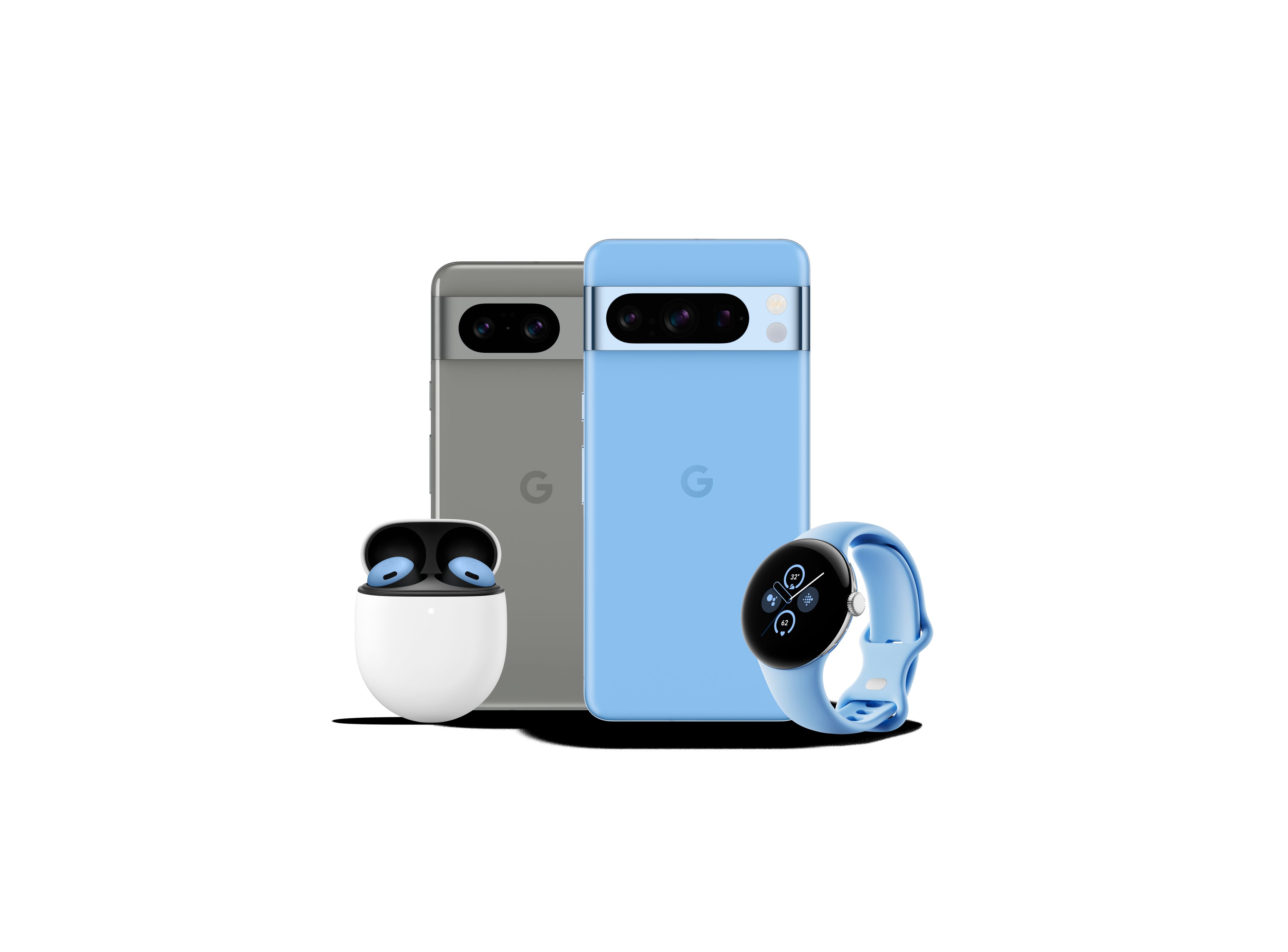 Google hat die neuen Smartphones Pixel 8 und Pixel 8 Pro, die Pixel Watch 2 und die Pixel Buds Pro vorgestellt.