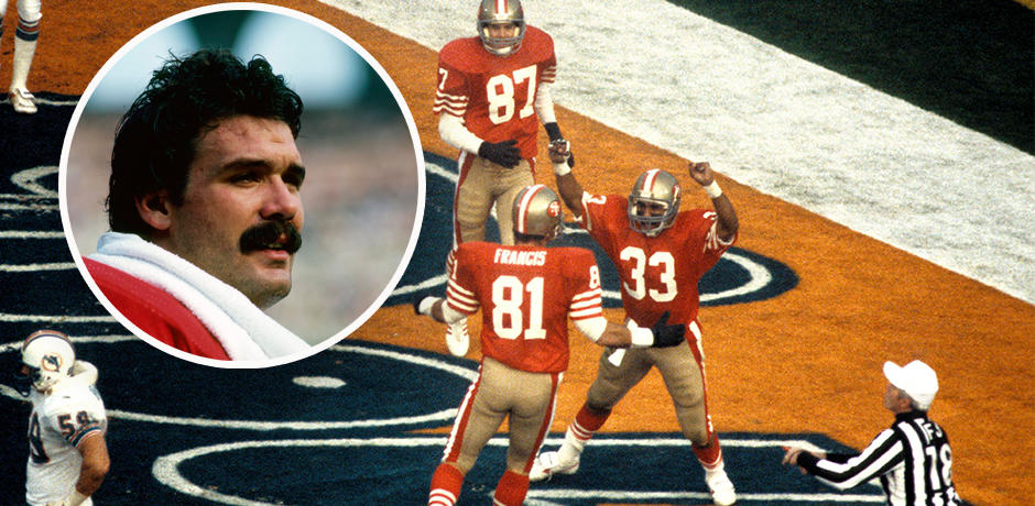Russ Francis beim Super Bowl 1985