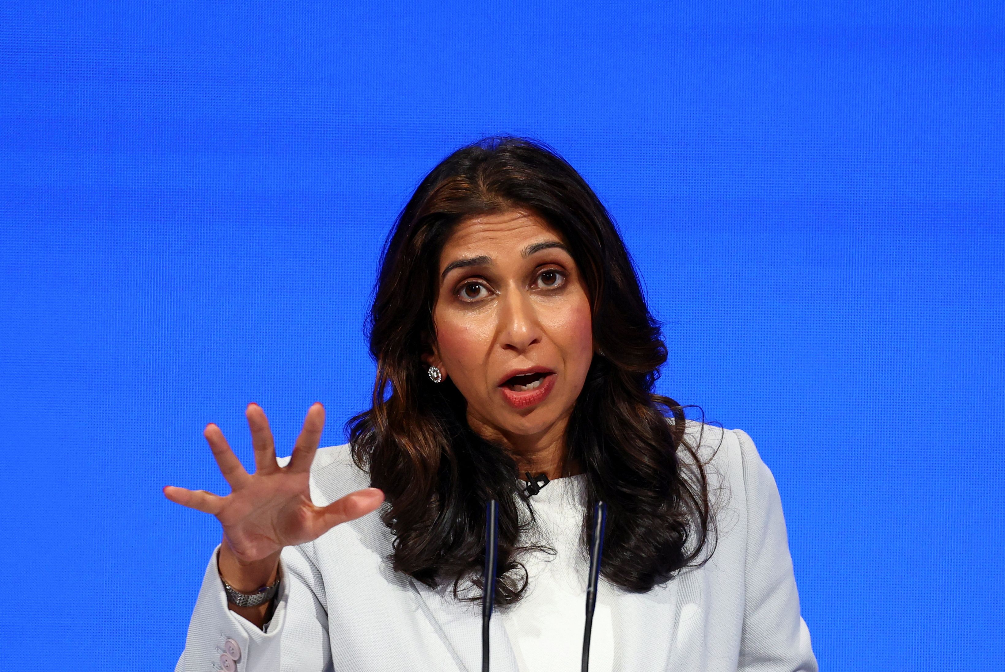 Die britische Innenministerin Suella Braverman gilt als Hardlinerin.