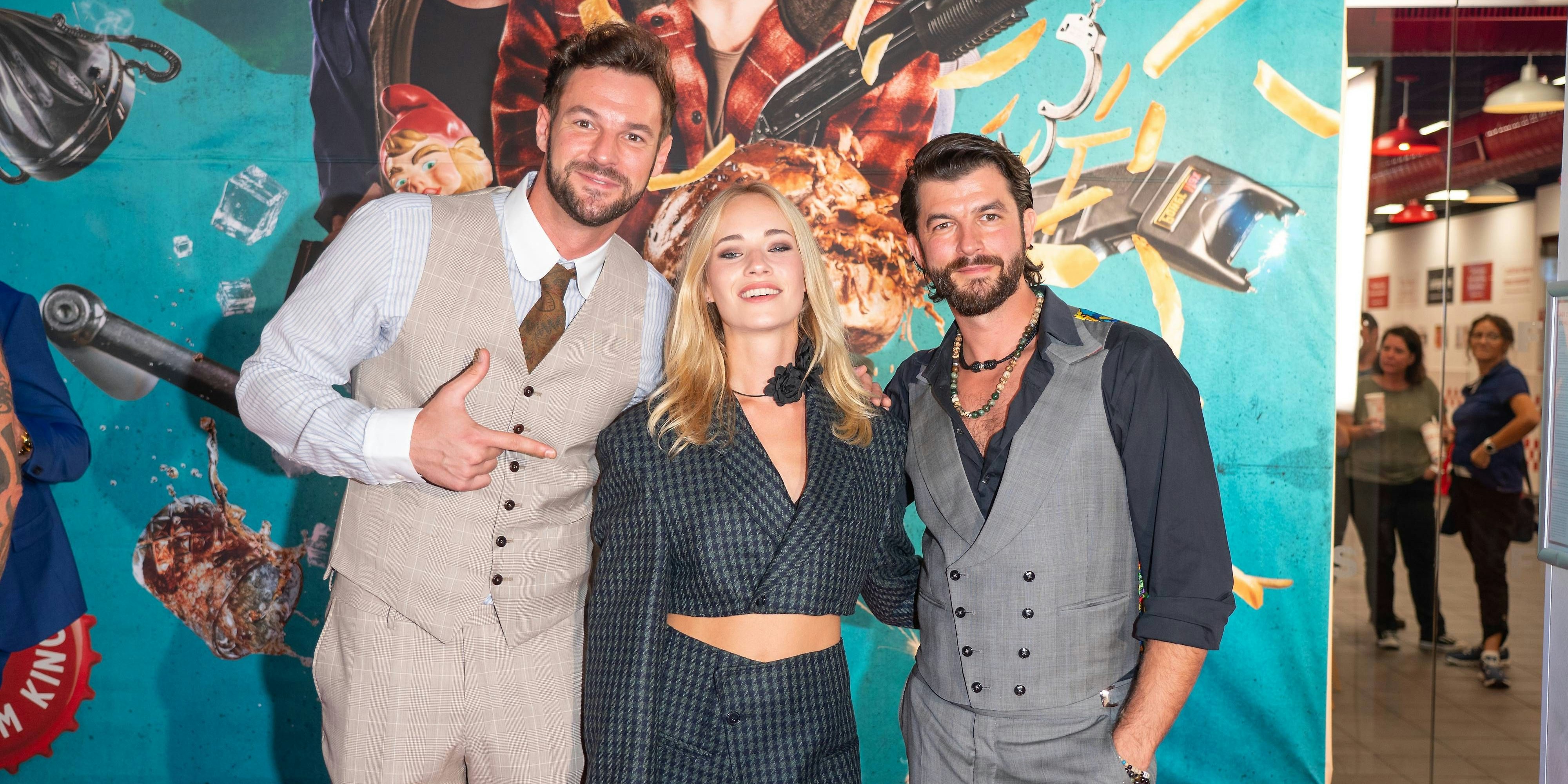 Paul Pizzera, Valerie Huber und Otto Jaus bei der Kinopreiere von "Pulled Pork"