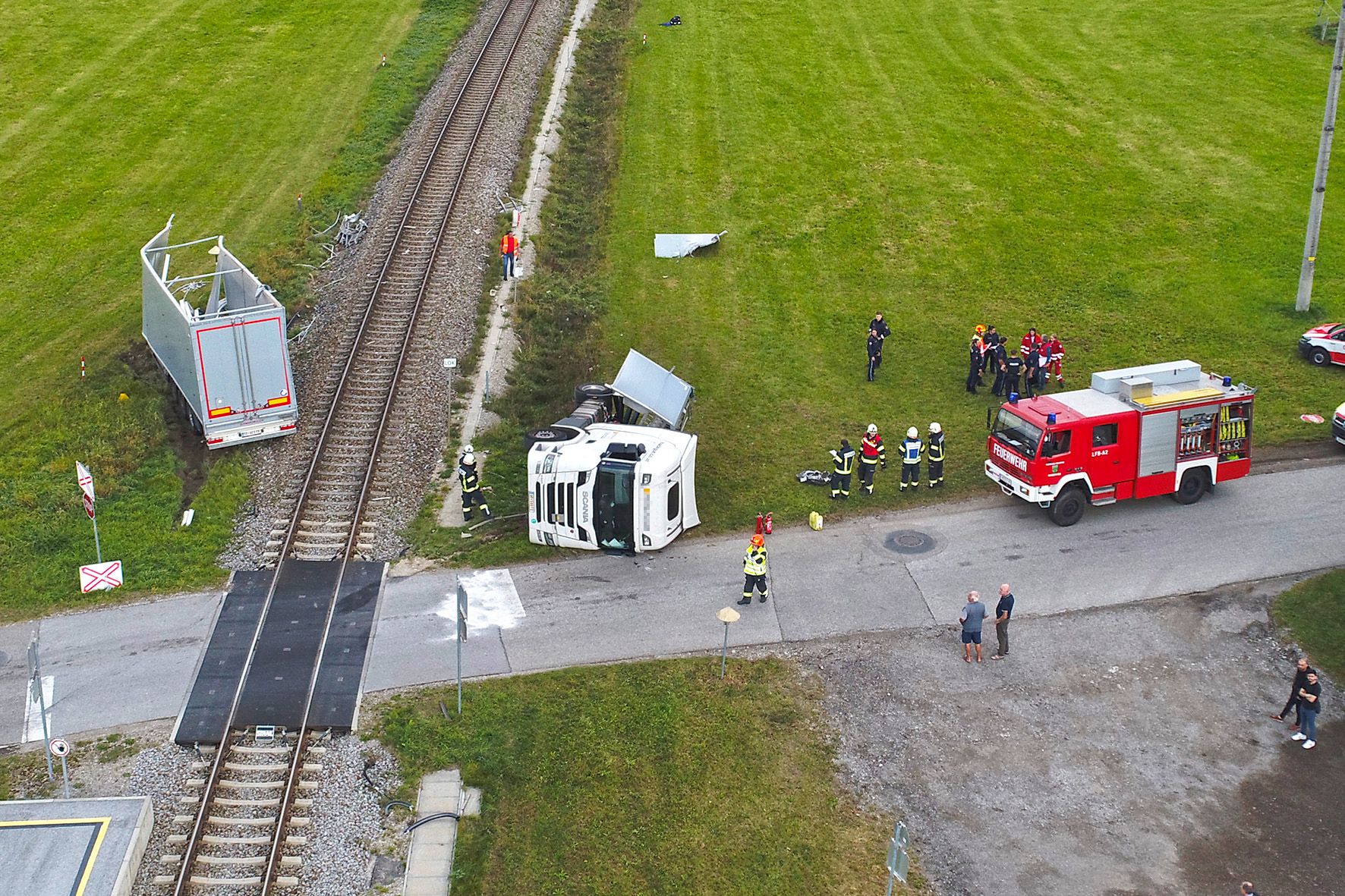 In Munderfing kam es zu einem schweren Unfall.