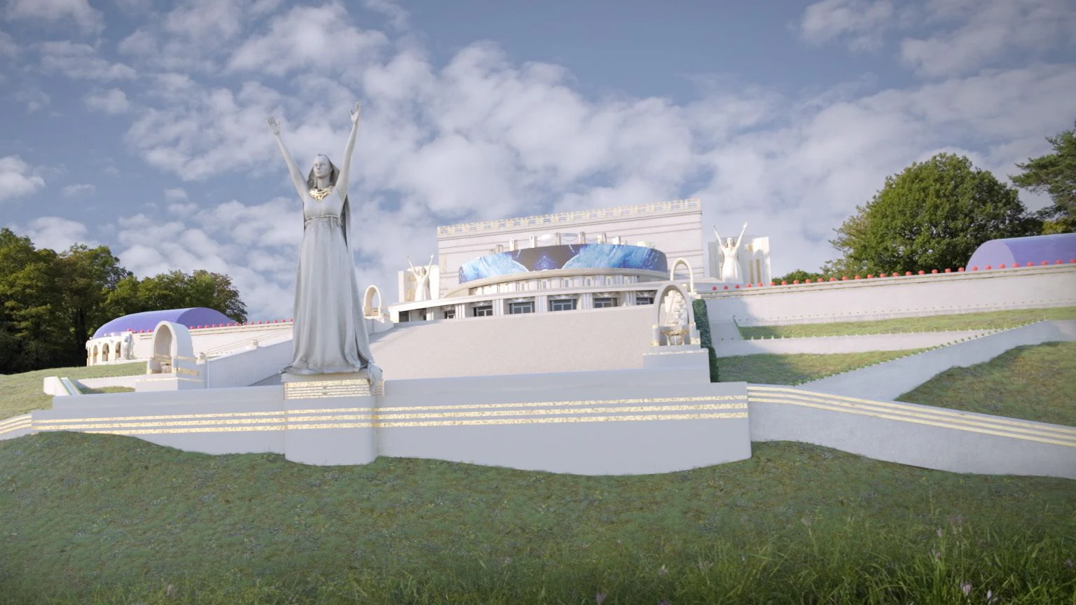 Nie verwirklichte Idee: Eine "Volksoper" am Wiener Kahlenberg.