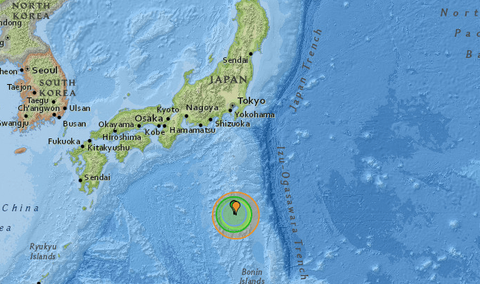 Das Epizentrum des Bebens liegt südlich von Tokio Nahe der Inselkette Izu.