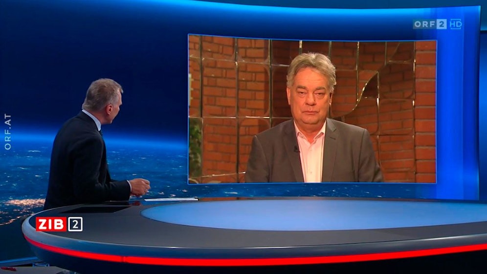 Vizekanzler Werner Kogler (Grüne) zur Abschaffung des Amtsgeheimnisses in der ZIB2 mit Armin Wolf am 5. Oktober 2023.