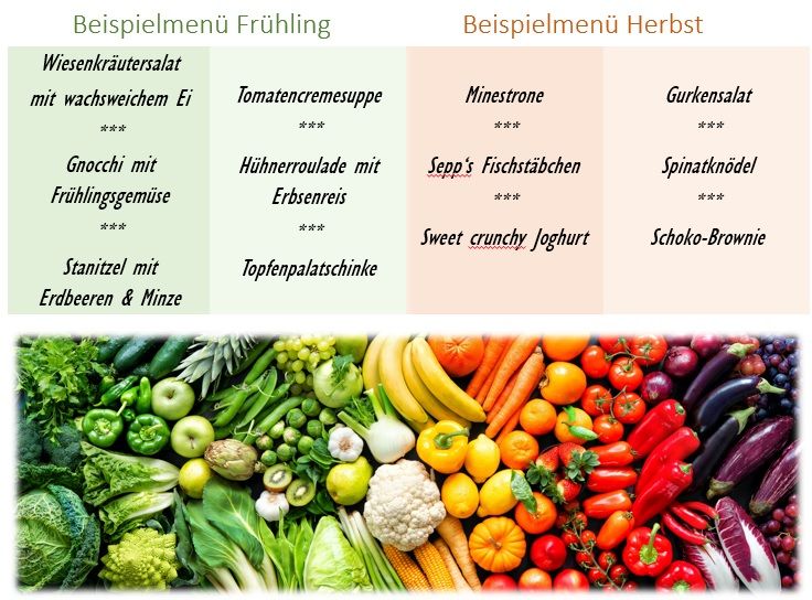 Möglicher Speiseplan "Volxküche Traiskirchen"