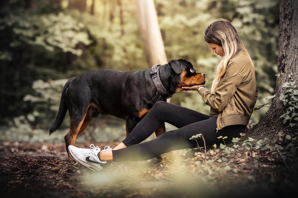 Jacqueline Mattes ist Hundetrainerin in Wiener Neustadt und Halterin von Rottweiler 