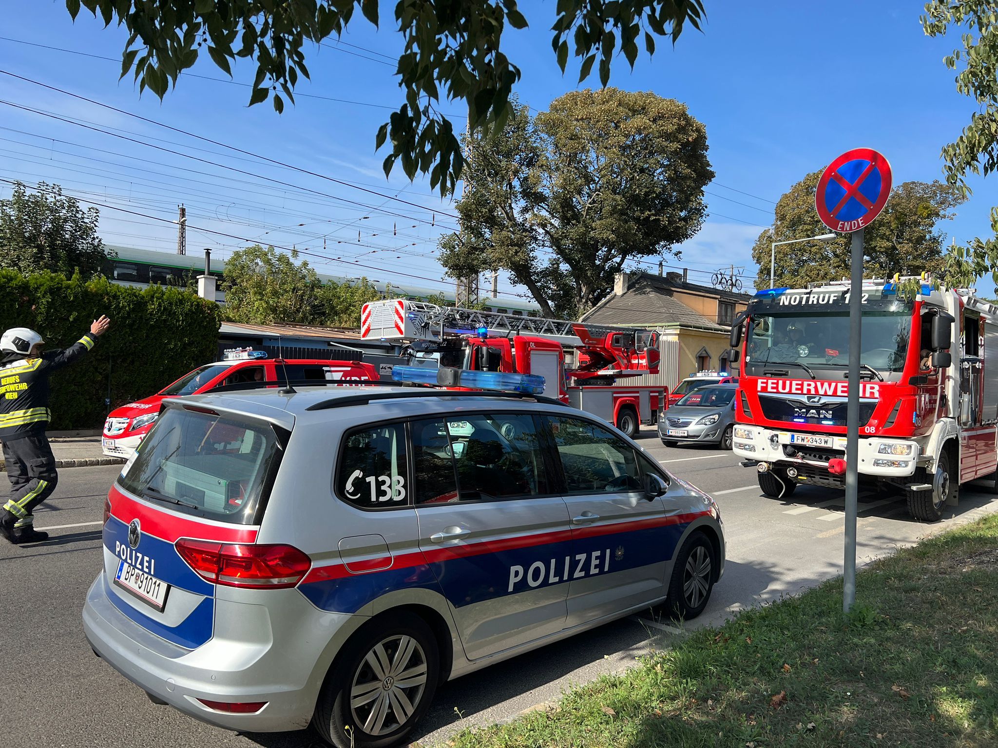 Feuerwehr-Großeinsatz beim Kraftwerk Simmering