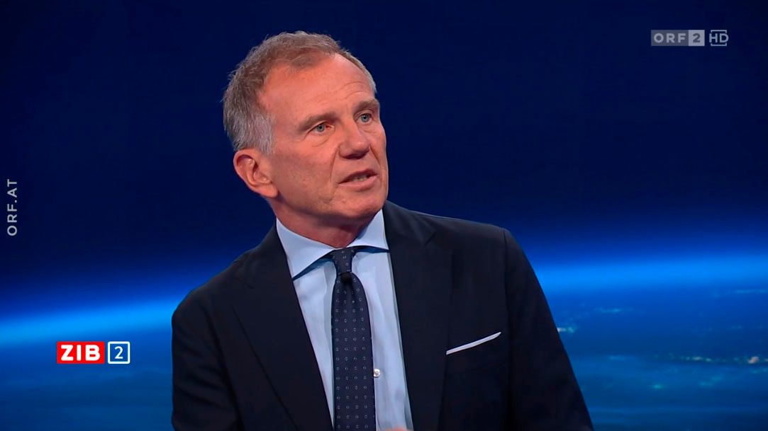 Vizekanzler Werner Kogler (Grüne) zur Abschaffung des Amtsgeheimnisses in der ZIB2 mit Armin Wolf am 5. Oktober 2023.