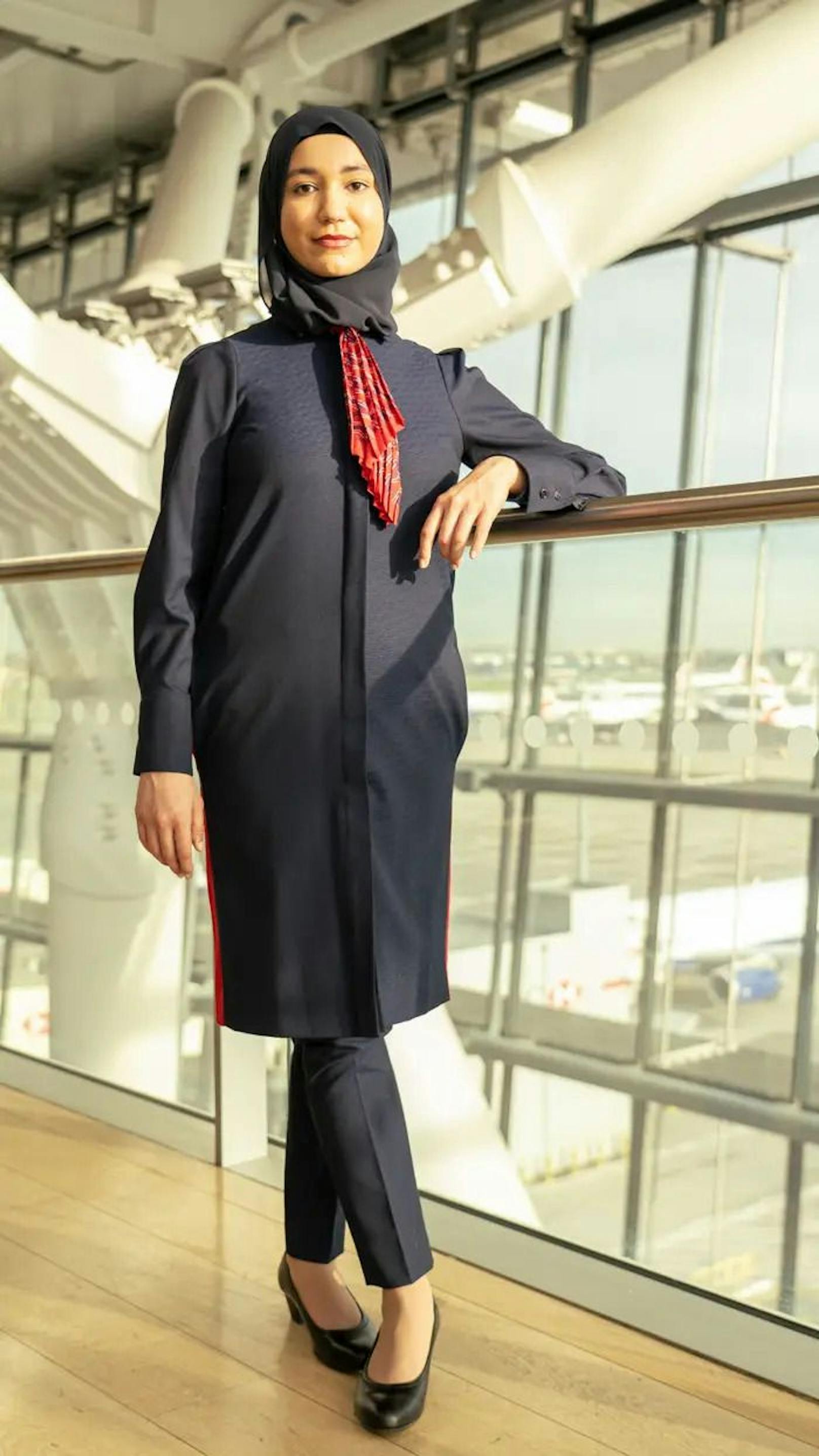 Der Hijab (Bild) ist eine der neuen Kleidungsoptionen für Flugbeleiterinnen bei der British Airways.