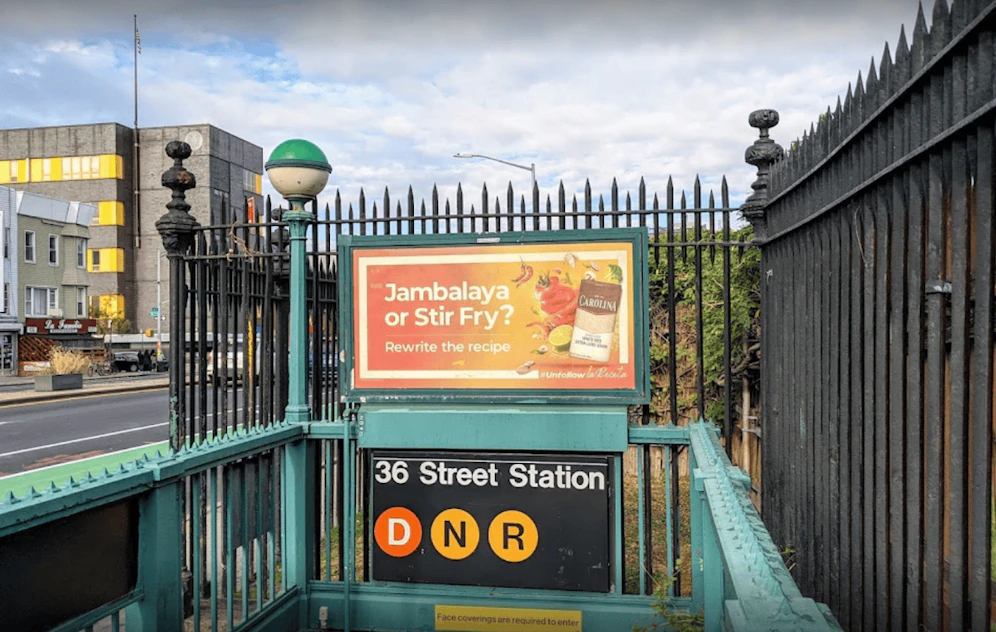 Die Schüsse fielen in der U-Bahn-Station 36. Straße und Fourth Avenue im Sunset Park.