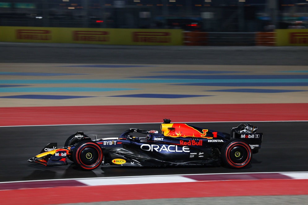 Formel-1-Star Max Verstappen in Losail. 