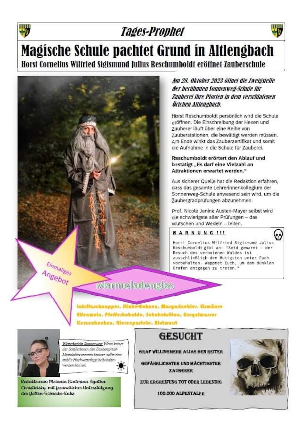 Am 28.10. eröffnet die 