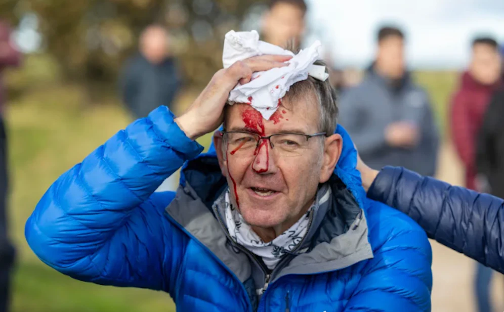 Der Zuschauer nach dem Treffer