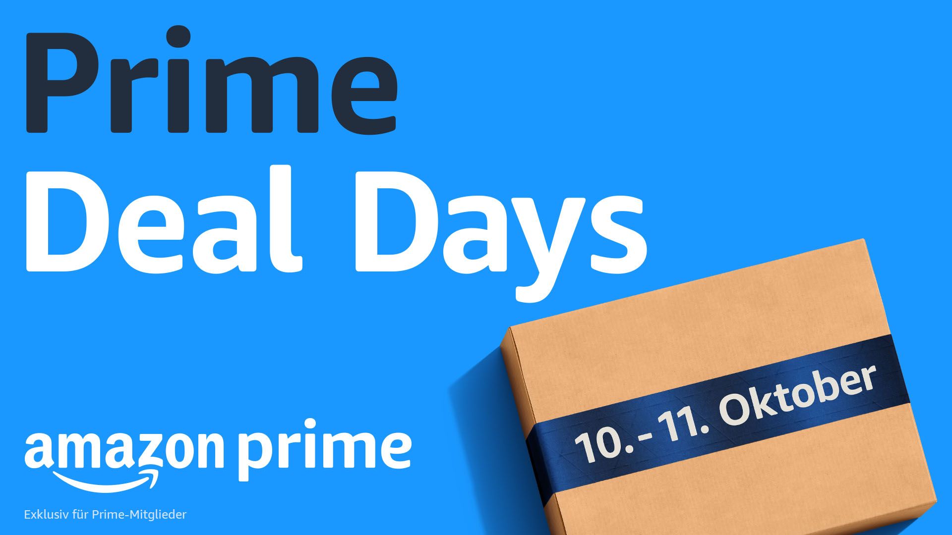 Vom 10. bis zum 11. Oktober gibt es auf Amazon.de stark reduzierte Produkte von Top-Marken für Prime-Mitglieder